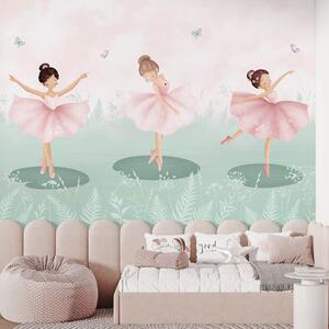 Carta da parati Paesaggio con ballerine danzanti, Carta da parati per Bambini, w03168v2 : Uwalls.it