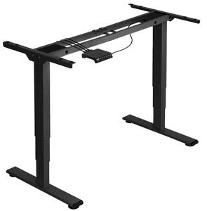 Tectake 404314 supporto per tavolo regolabile in altezza twain - nero