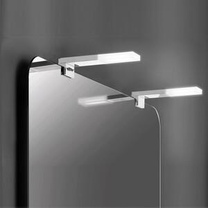 Applique LED 40 cm IP44 per specchio da bagno luce bianca fredda in alluminio e plastica cromato - Emuca