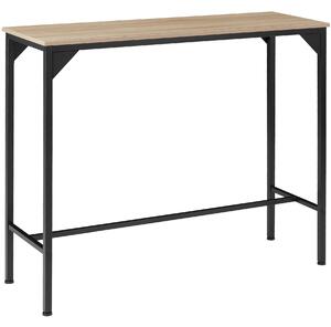 Tectake 404339 tavolo da pranzo kerry 120 x 40 x 100,5cm - industriale legno chiaro, rovere sonoma