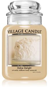 Village Candle Dolce Delight candela profumata (Glass Lid) 602 g
