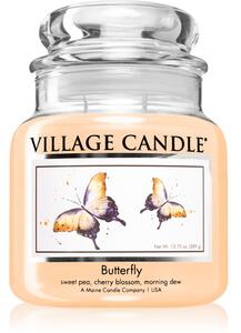 Village Candle Butterfly candela profumata (Glass Lid) 389 g
