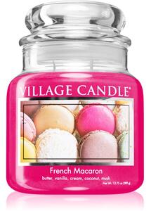 Village Candle French Macaroon candela profumata (Glass Lid) 389 g