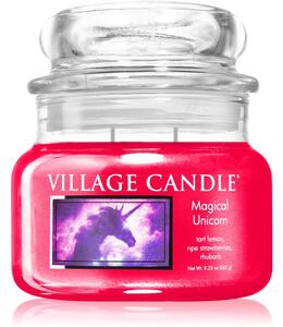 Village Candle Magical Unicorn candela profumata (Glass Lid) 262 g