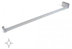 Barra appendiabiti regolabile 1008-1158 mm per armadi con luce bianca LED, batteria e sensore di movimento - Emuca