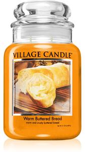 Village Candle Warm Buttered Bread candela profumata (Glass Lid) 602 g