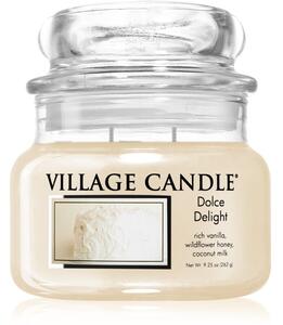Village Candle Dolce Delight candela profumata (Glass Lid) 262 g