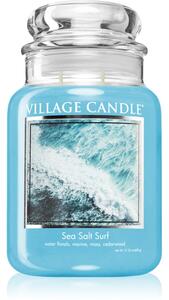 Village Candle Sea Salt Surf candela profumata (Glass Lid) 602 g