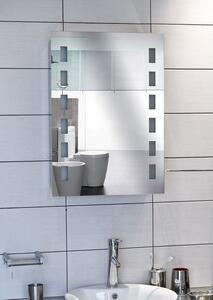 Specchio contenitore bagno 70x50 LED doppio nascosto KAM-1394 - KAMALU