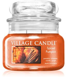 Village Candle Spiced Pumpkin candela profumata (Glass Lid) 262 g