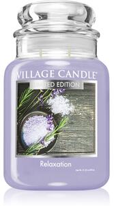 Village Candle Relaxation candela profumata (Glass Lid) 602 g