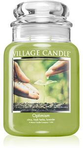 Village Candle Optimism candela profumata (Glass Lid) 602 g