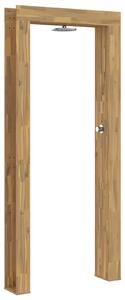 Doccia da giardino, 226 cm, realizzata in legno di acacia massello e acciaio inossidabile, colore bianco