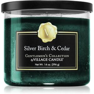 Village Candle Gentlemen's Collection Silver Birch & Cedar candela profumata 396 g