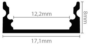 Profilo Slim 1m e 2m (per striscia LED) Selezionare la lunghezza Profilo 1 metro
