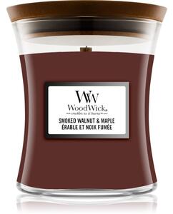 Woodwick Smoked Walnut & Maple candela profumata con stoppino in legno 275 g