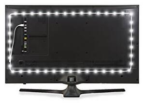 Kit 2 strisce LED 0,5m Retroschermo/TV monocolore, con presa USB Colore Bianco Naturale 4.000-4.500K