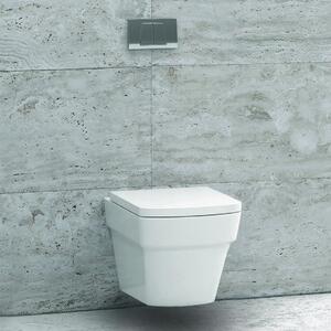 WC vaso sospeso squadrato ceramica modello Aten-S - KAMALU