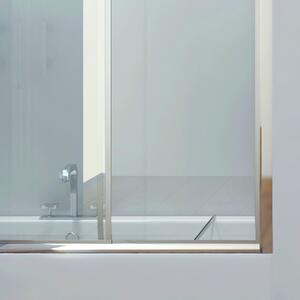 Box doccia per vasca 180-190cm cristallo trasparente apertura scorrevole P2000 - KAMALU