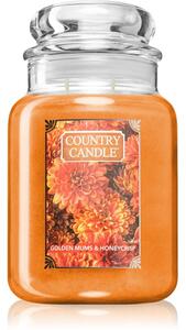Country Candle Golden Mums & Honey Crisp candela profumata 680 g