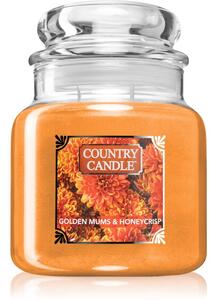 Country Candle Golden Mums & Honey Crisp candela profumata 453 g