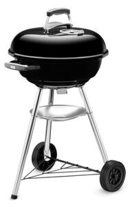 Weber Compact 47 Cm Barbecue A Carbone Kettle Grill Nero Con Griglia In Acciaio - Weber