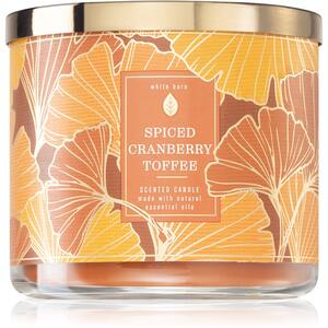 Bath & Body Works Spiced Cranberry Toffee candela profumata 411 g
