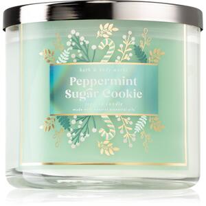 Bath & Body Works Peppermint Sugar Cookie candela profumata 411 g