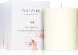 Ester & erik scented candle magnolia & blackcurrant (no. 51) candela profumata ricarica 350 g