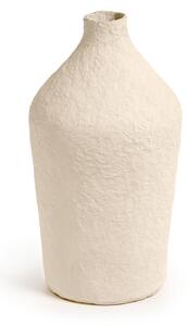 Vaso Candida in cotone maché beige 30 cm
