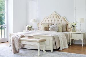 Panca camera da letto classica color avorio-Arrediorg.it