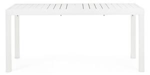 Tavolo In Alluminio Bianco Allungabile Da Esterno 100x200-300 Cm Hilde Bizzotto - Bizzotto