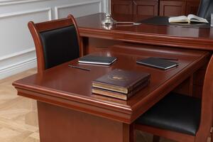 Estensione scrivania classica per ufficio in legno 1,2 M
