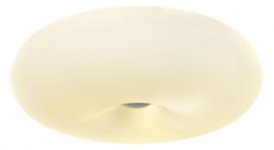 Eglo Optica Vibia Vol plafoniera design in vetro bianco ciambella