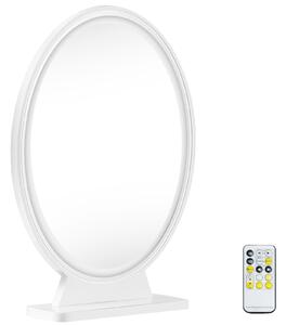 Costway Specchio per trucco con luminosità regolabile, Specchio HD con telecomando