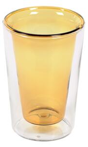 Bicchiere Aryas vetro trasparente e giallo