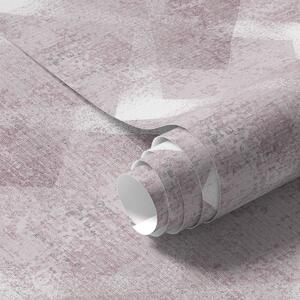 Carta da parati Rombi nei colori rosa, Parati astratta classici, a00007v1 : Uwalls.it