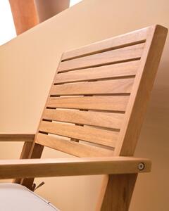 Set tavolo e sedie Solis NATERIAL in legno per 4 persone, marrone