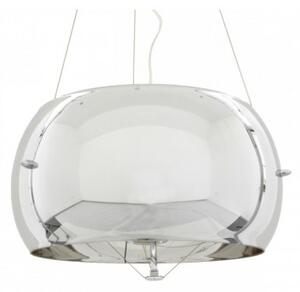 Lampadario Ideal Lux AUDI moderno a sospensione vetro Stilio Argento