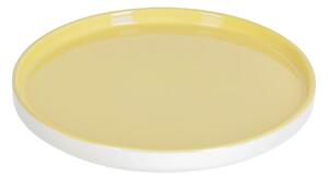 Piatto dessert Midori in ceramica gialla