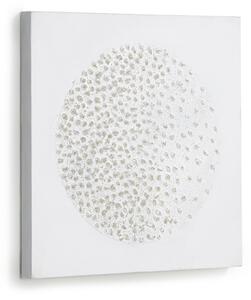 Quadro Adys con cerchio e punti bianchi 40 x 40 cm