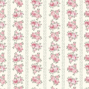 Carta da parati Strisce verticali di rose, Parati classici Rustica, a00028 : Uwalls.it