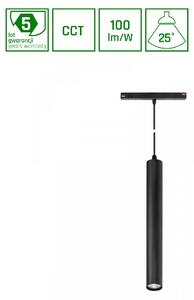 HANGIT, faretto a binario LED, 48V, 12W, angolo di emissione 25°, temperatura di colore regolabile, colore nero