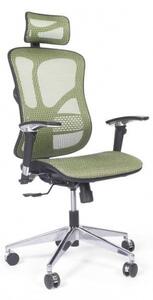 Sedia scrivania ergonomica verde tessuto rete girevole ERGO 500-Arrediorg
