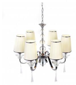 Lampada in stile classico rustico, economico a 6 punti di luce beige