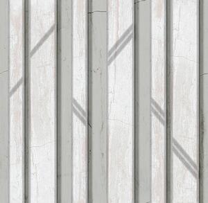 Carta da parati Pannello effetto legno in colore grigio chiaro, Parati classici 3D, a00055 : Uwalls.it