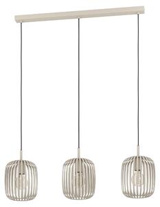 Eglo 900497 ROMAZZINA E27 tripla lampada a sospensione 900x200mm Colore sabbia