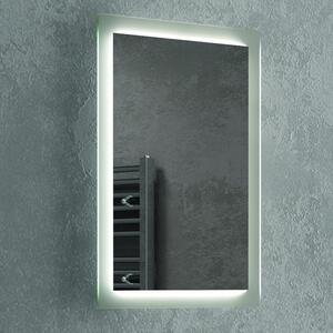 Composizione bagno metallica nera 100cm con lavabo solid surface, mensola e specchio led NICO-100C - KAMALU