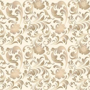Carta da parati Motivi beige su sfondo chiaro, Parati classici in stile francese, a00084 : Uwalls.it