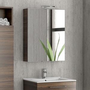 Composizione mobile lavabo 60, colonna specchio e pensile EL-60A - KAMALU